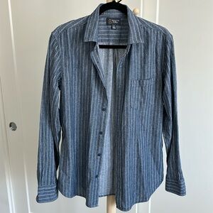 Wallin & Bros. striped denim men’s shirt sz M